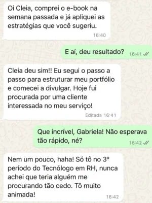 1 Dia = Resultado Gabriela Rocha - Tecnólogo RH - 3º período